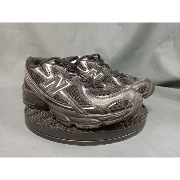 New Balance 740 Bungee Lace Sneakers PZ740BM Black Grey Kids Size 1 NEW NO BOX! - Picture 10 of 11